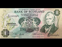 Scotland Bank of Scotland 1 Pound 1986 Pick 1111d Ref 0981