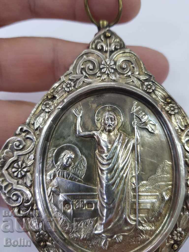 Licitație Rară icoană rusă imperială din argint 84 î.Hr. secolul al XIX-lea