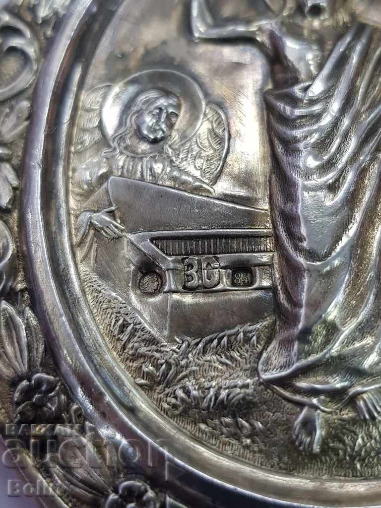 Delivery of Rare Russian Tsar Silver Icon 84 BC 19th Century Delivery of Rare Russian Tsar Silver Icon 84 BC 19th Century