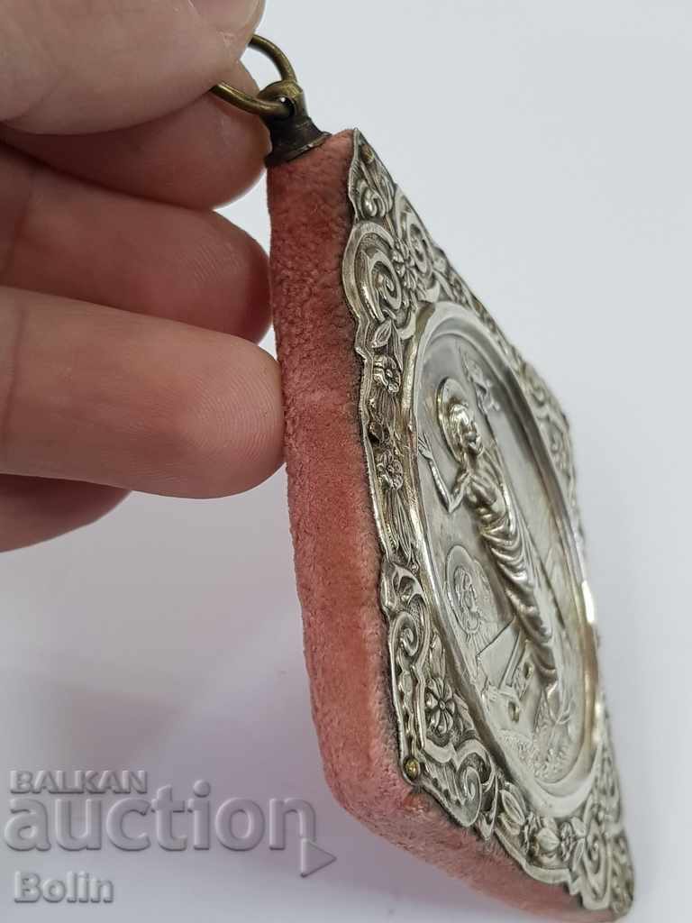 Rare Russian Tsar Silver Icon 84 BC 19th Century - 5 Rare Russian Tsar Silver Icon 84 BC 19th Century - 5