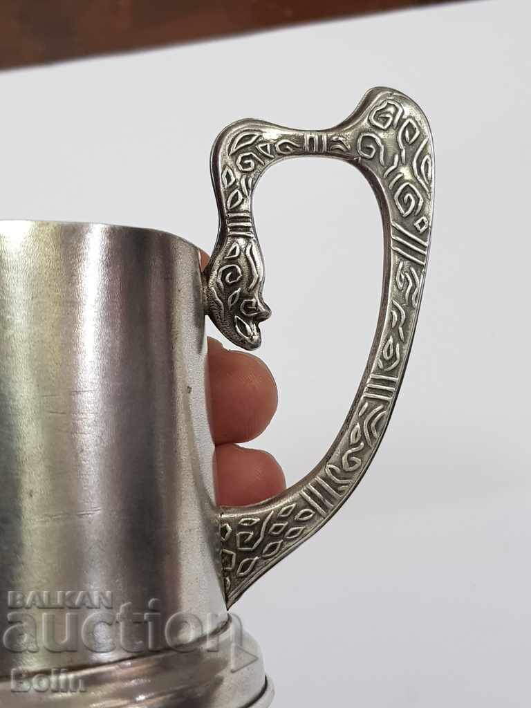 Delivery of Collectible Russian silver goblet with heroes
