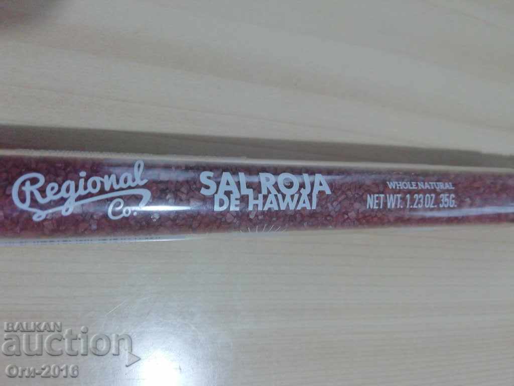 Auction Hawaiian tube with red salt Auction Hawaiian tube with red salt