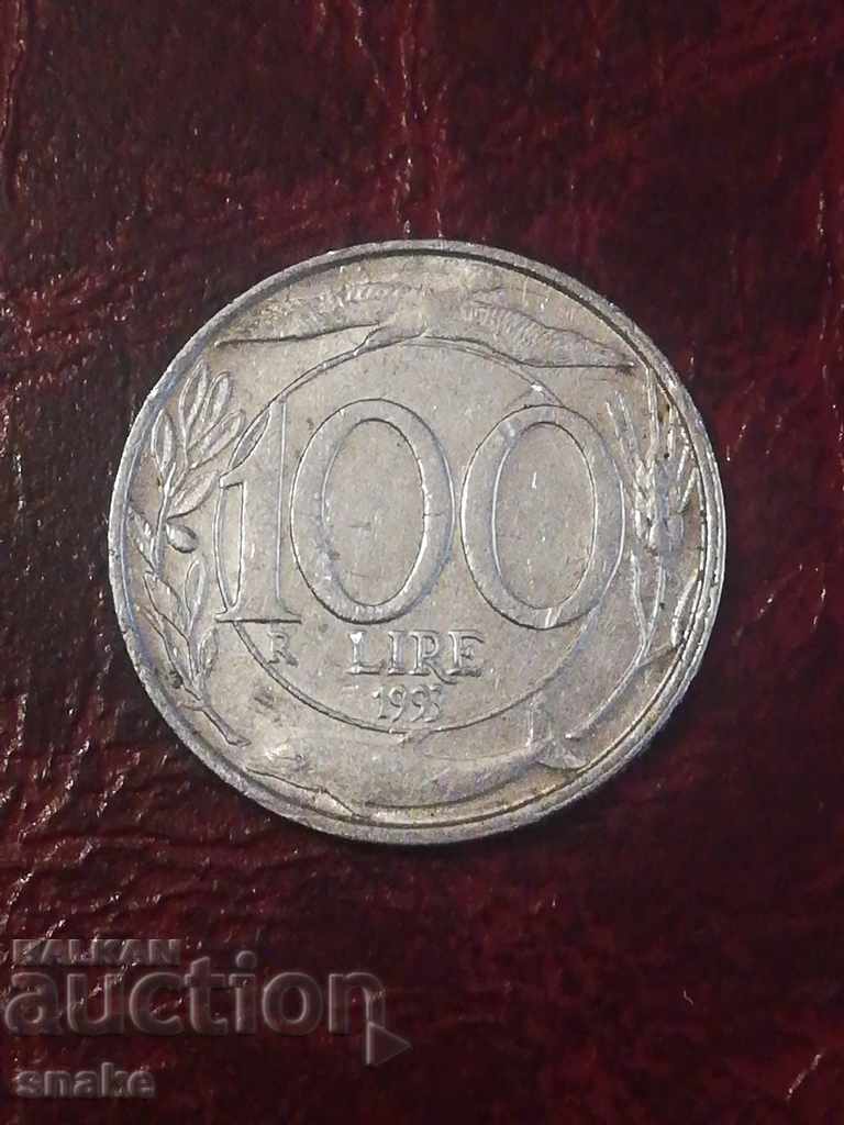 Italia 100 lire 1993 Italia 100 lire 1993