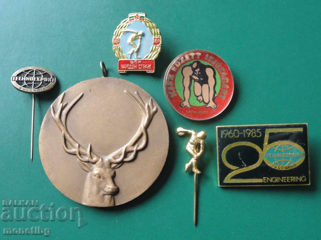 Auction Medal and badges (6 pieces) Auction Medal and badges (6 pieces)