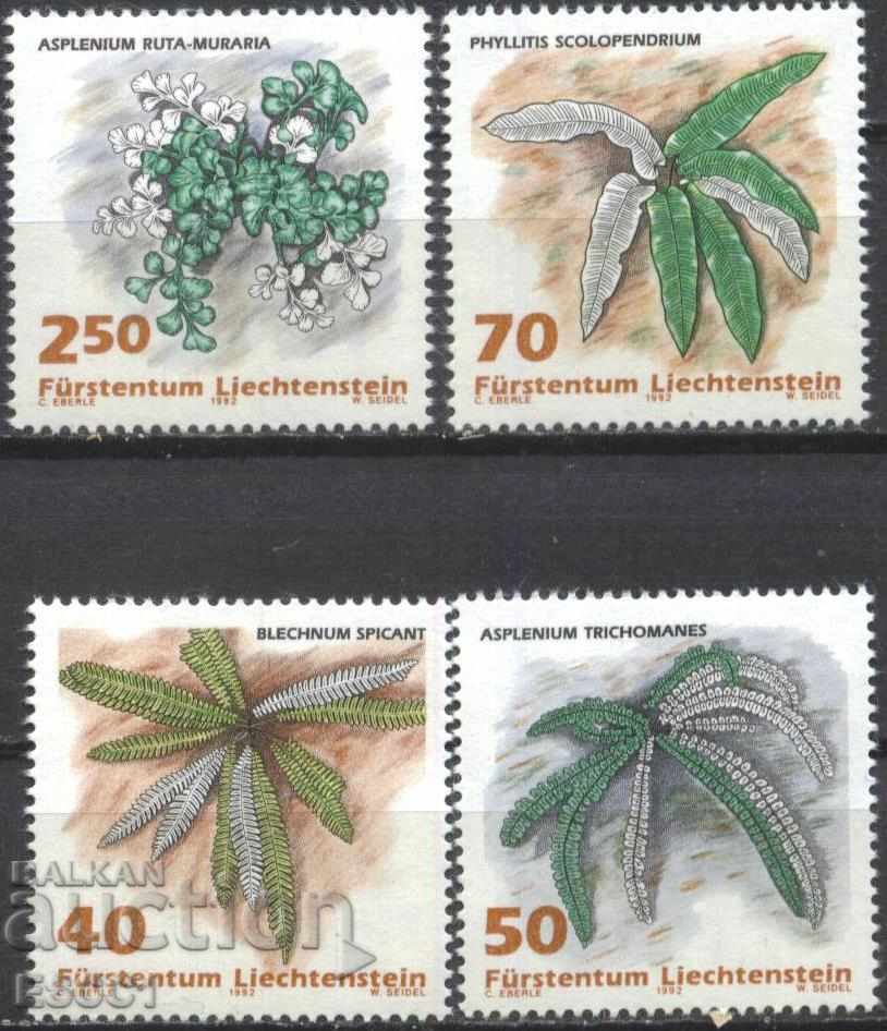 Καθαρές μάρκες Flora 1992 από το Λιχτενστάιν