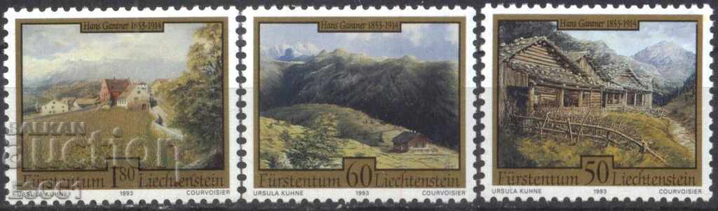 Pure stamps Painting Hans Gantner 1993 from Liechtenstein