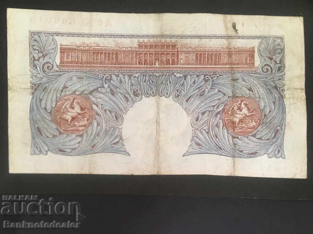 England 1 Pound 1940-48 K. O. Peppiatt Pick 367a A65D 646019 with price 55.00 BGN | € 28.12 England 1 Pound 1940-48 K. O. Peppiatt Pick 367a A65D 646019 with price 55.00 BGN | € 28.12