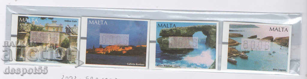 2002. Malta. Views. Self-adhesive