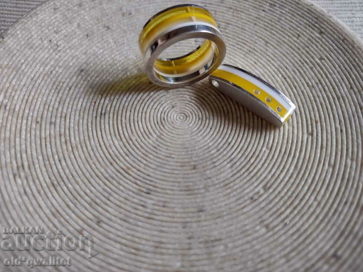 Delivery of Set of Locket and Rings, Silver 925, designer Delivery of Set of Locket and Rings, Silver 925, designer