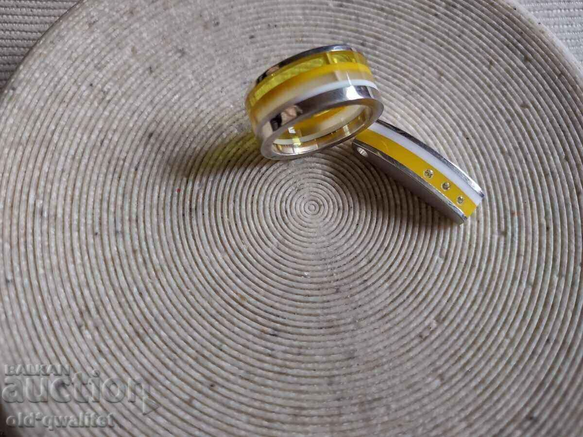 Set of Locket and Rings, Silver 925, designer - 5 Set of Locket and Rings, Silver 925, designer - 5