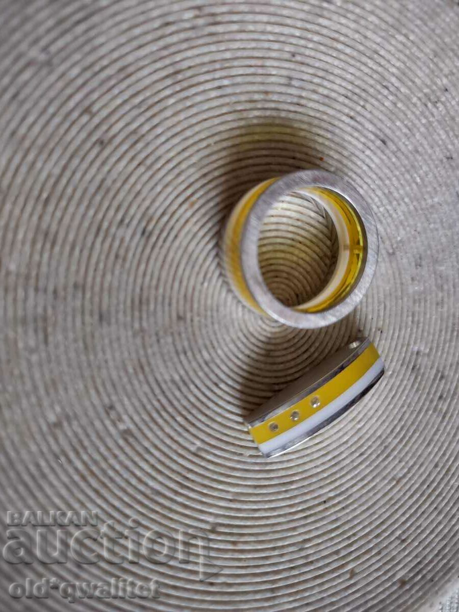 Set of Locket and Rings, Silver 925, designer - 7 Set of Locket and Rings, Silver 925, designer - 7