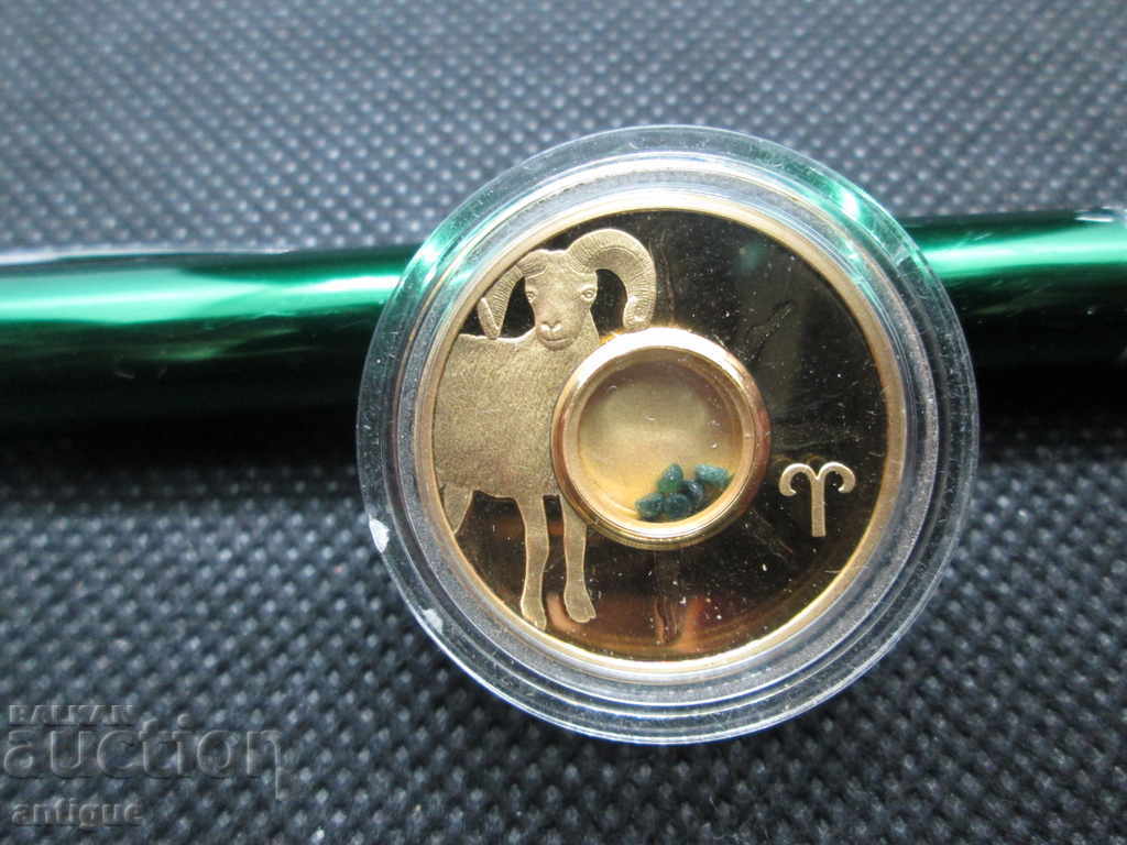 Cook islands silver 1 DOLLAR, PRECIOUS STONE 2003 - 7 Cook islands silver 1 DOLLAR, PRECIOUS STONE 2003 - 7