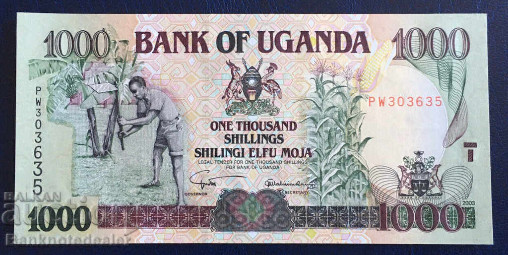 Ουγκάντα 1000 σελίνια 2003 Επιλογή 39β Ref 3635 Unc