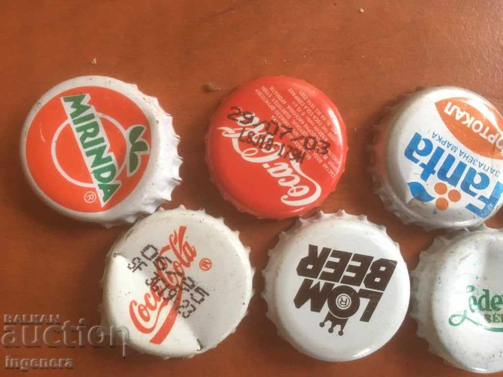 Auction BEER CAPS LEMONADE CAP FOR COLLECTION-7 PCS Auction BEER CAPS LEMONADE CAP FOR COLLECTION-7 PCS