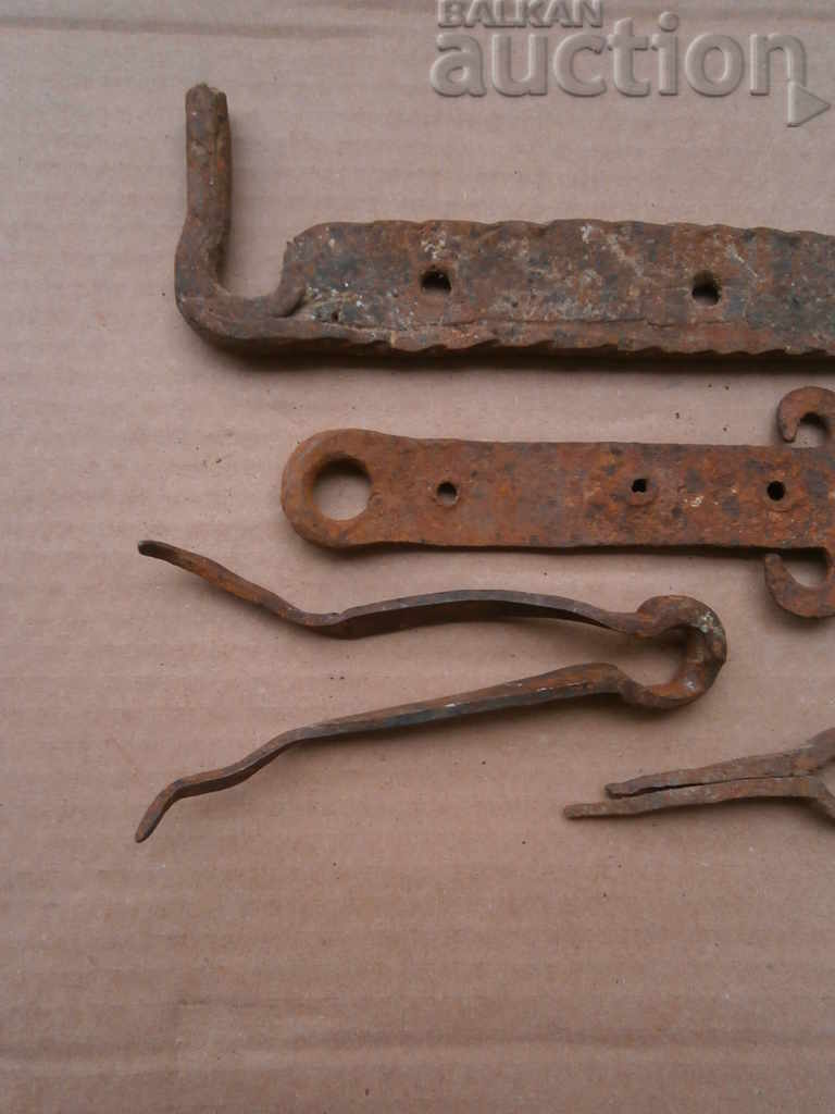 OLD FORGED HINGES LOCKING MECHANISM - 5 OLD FORGED HINGES LOCKING MECHANISM - 5
