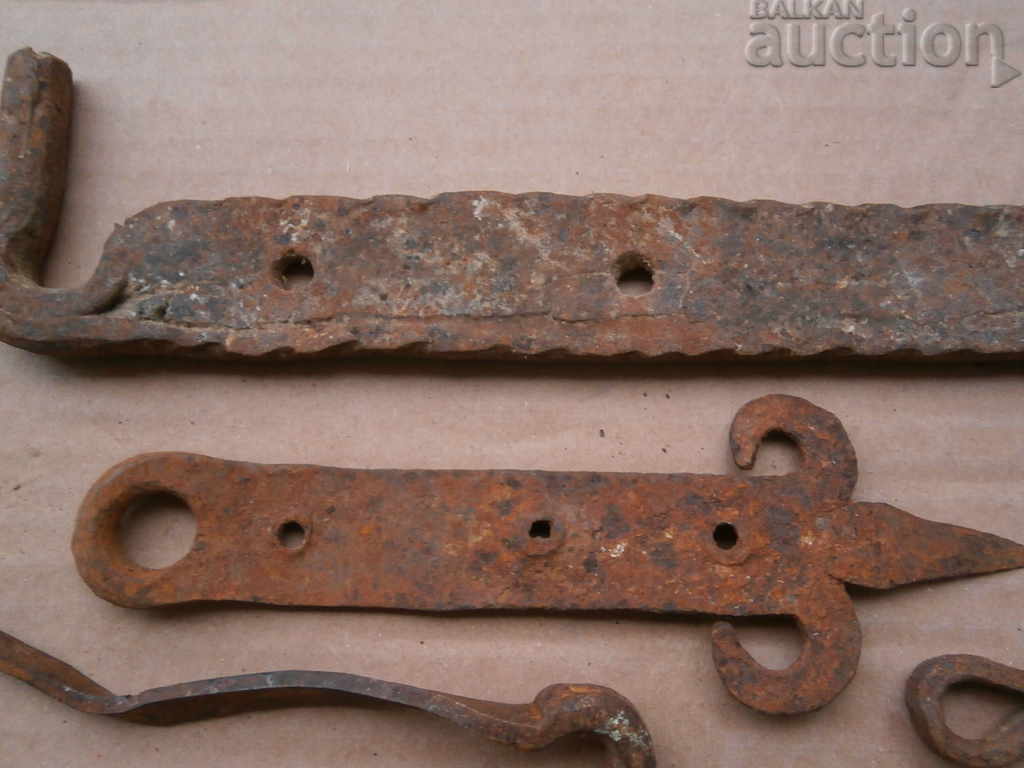 OLD FORGED HINGES LOCKING MECHANISM - 7 OLD FORGED HINGES LOCKING MECHANISM - 7
