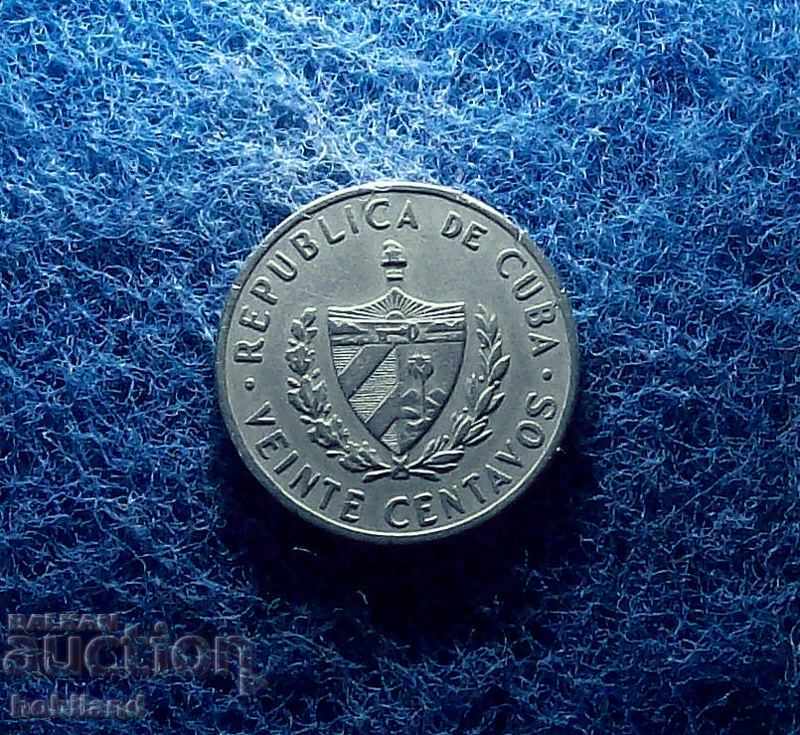 20 cents Cuba 1962
