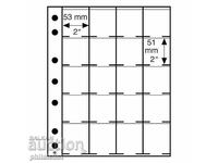 Foaie Leuchtturm Grande pentru 20 de monede cu carduri A4