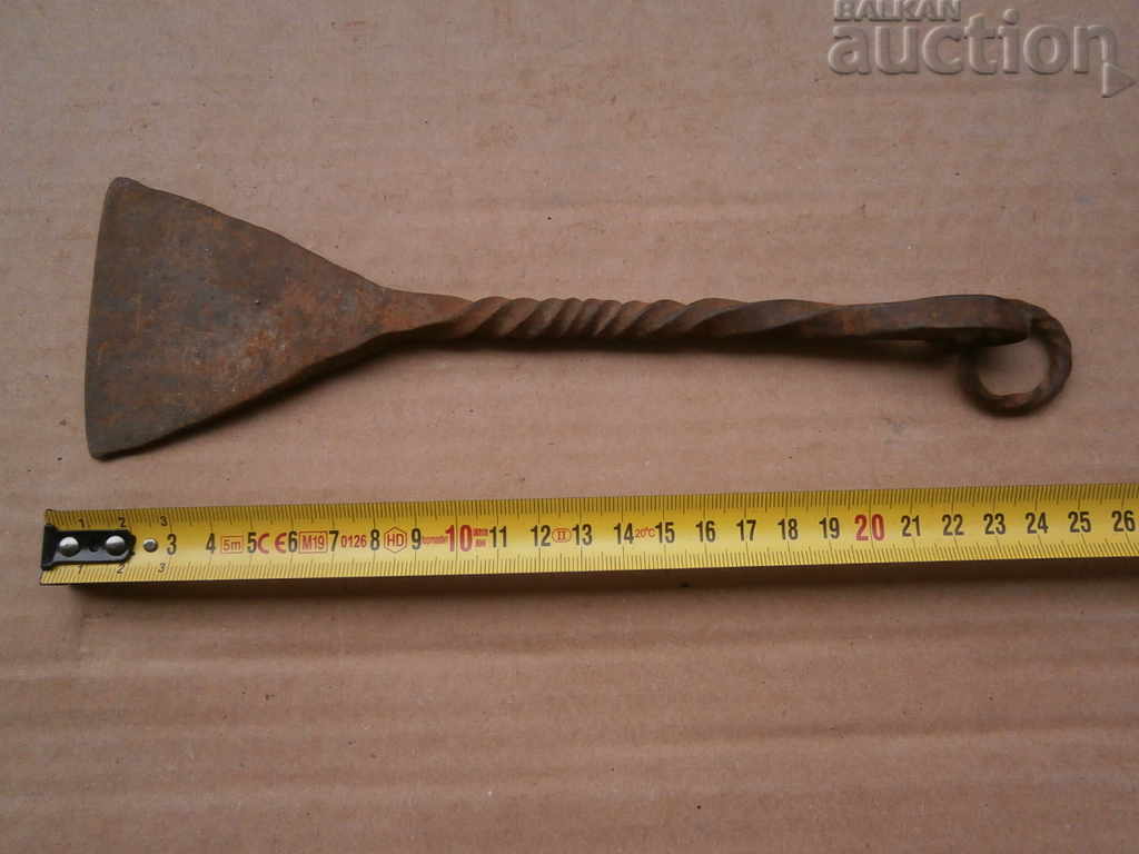 Auction  old manual forged coat of arms