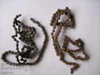 Two old bicycle chains