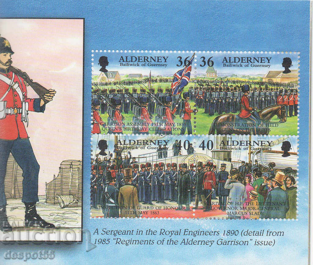 Auction 2000. Alderney. Historical development of Alderney. Carnet. Auction 2000. Alderney. Historical development of Alderney. Carnet.