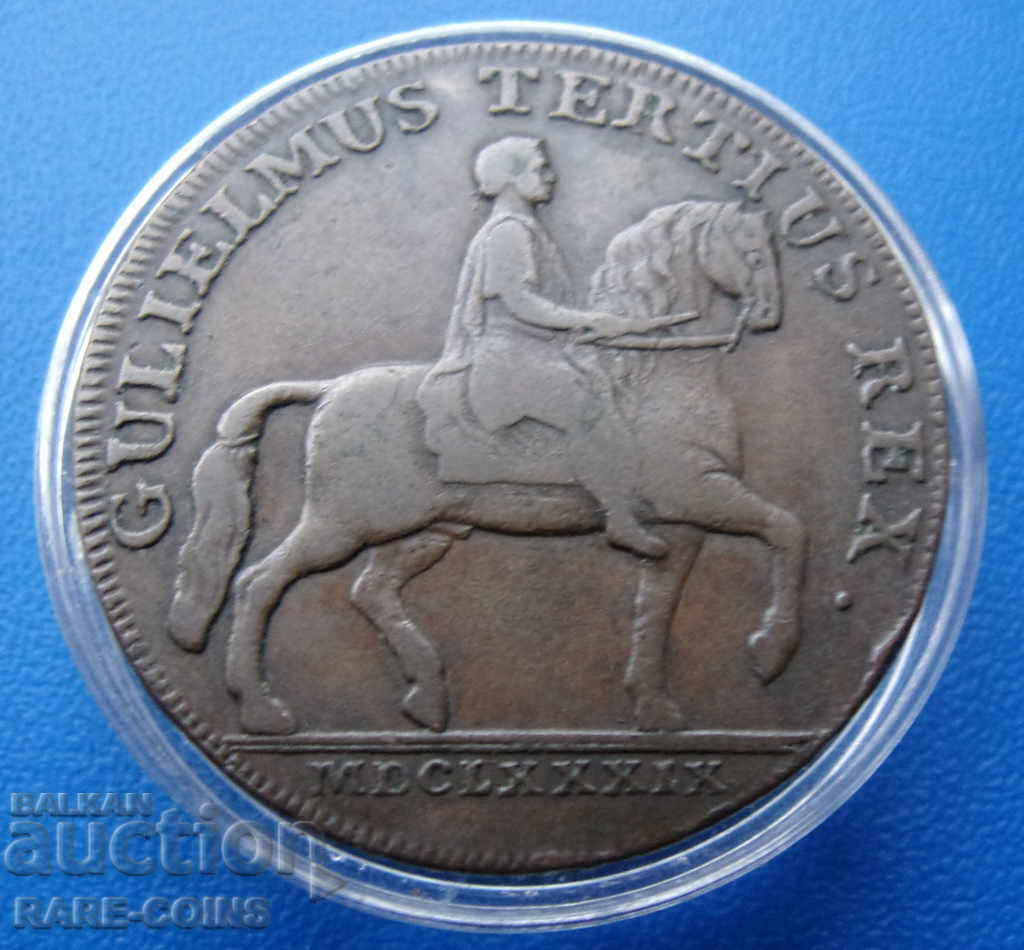 Англия  ½  Пени 1791  Rare Оригинал