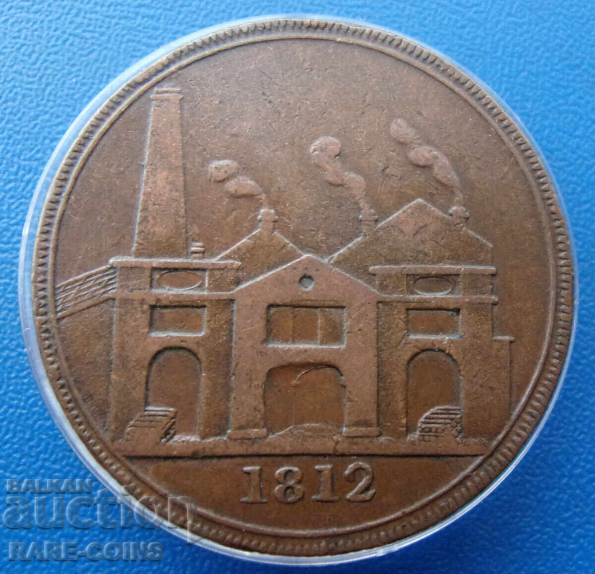 Anglia 1 Penny 1812 Rare Original cu preț € 74.14 | 145.01 BGN