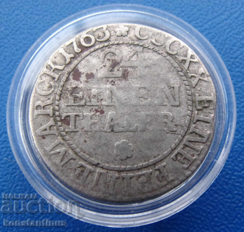 Саксония Дрезден  Монета Сребро  1763  FWôF  Rare с цена € 23.01 | 45.00 лв.