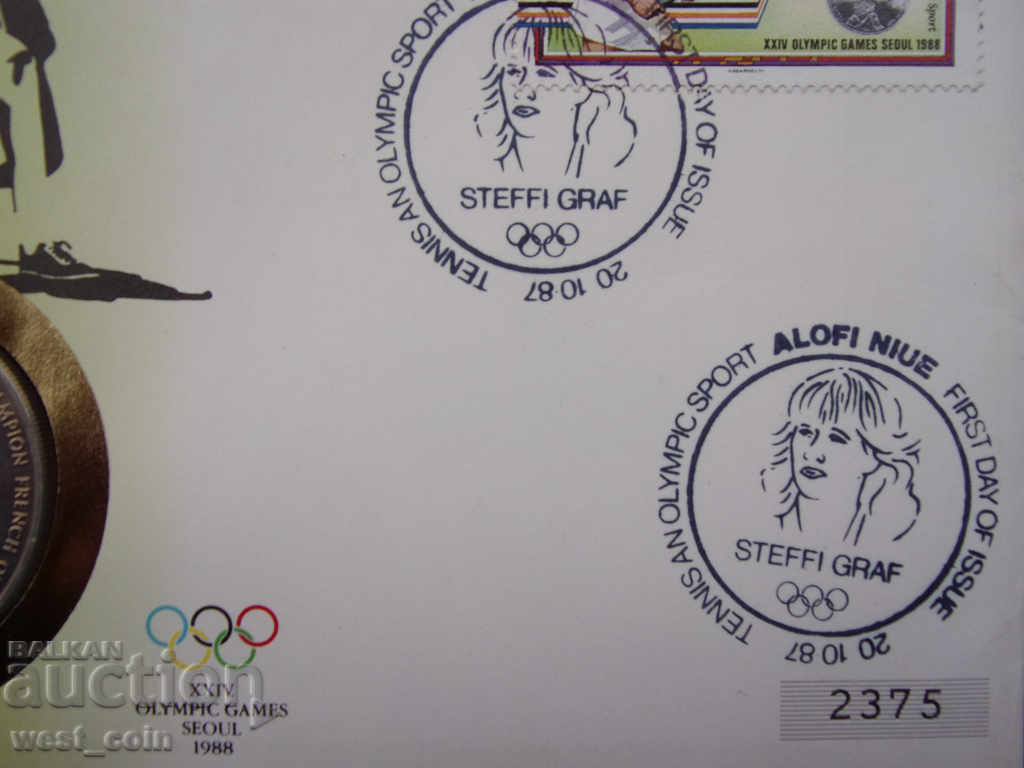 Доставка на Нюе NUMISBRIEFE   5  Долара  1987  UNC Rare