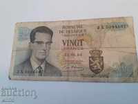 Bancnota Belgiei - 20 de franci. 1964