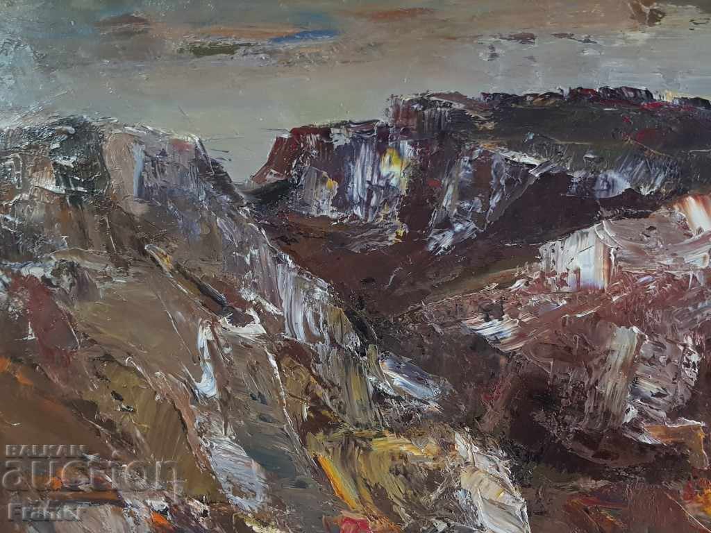 Доставка на Картина от Голям Живописец Сава Цоновски Скални масиви 1973