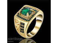 Ring No. 54 with Green Zircon and Yellow Rhodian Coat