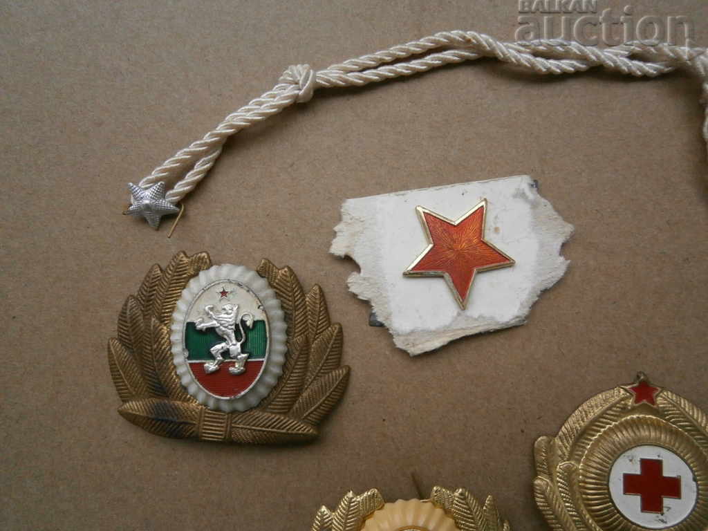 Auction LOT cockade pentacle cross rope for cap Auction LOT cockade pentacle cross rope for cap