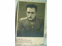 Стара снимка войник военен офицер униформа гр.Разград 1937 г