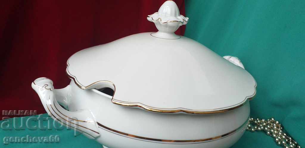 Auction  Stylish large PMR BAVARIA porcelain soup bowl