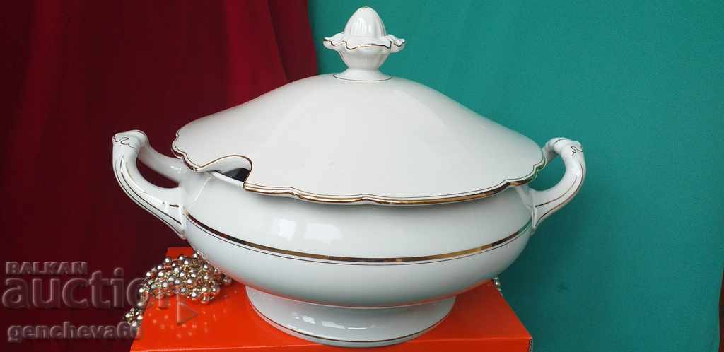 Stylish large PMR BAVARIA porcelain soup bowl