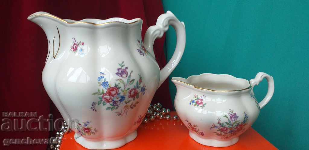 Rare ulcioare de portelan cu motive florale POLONIA - 5 Rare ulcioare de portelan cu motive florale POLONIA - 5