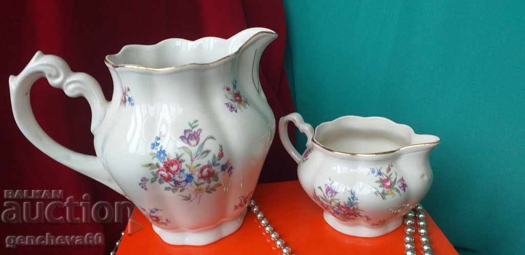 Rare ulcioare de portelan cu motive florale POLONIA - 6 Rare ulcioare de portelan cu motive florale POLONIA - 6