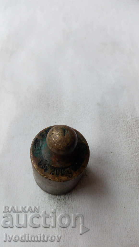 Old brass weight 200 grams