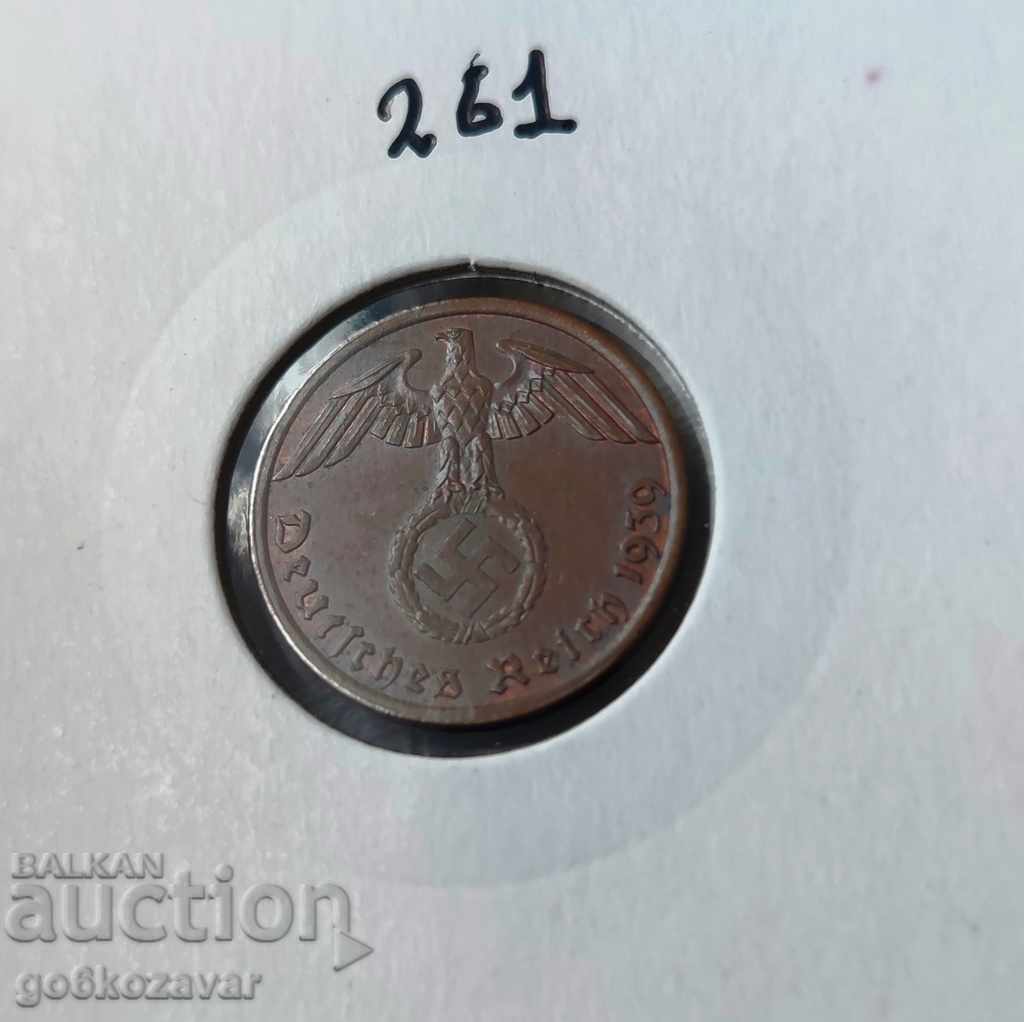Germany Third Reich 1 pfennig 1939.