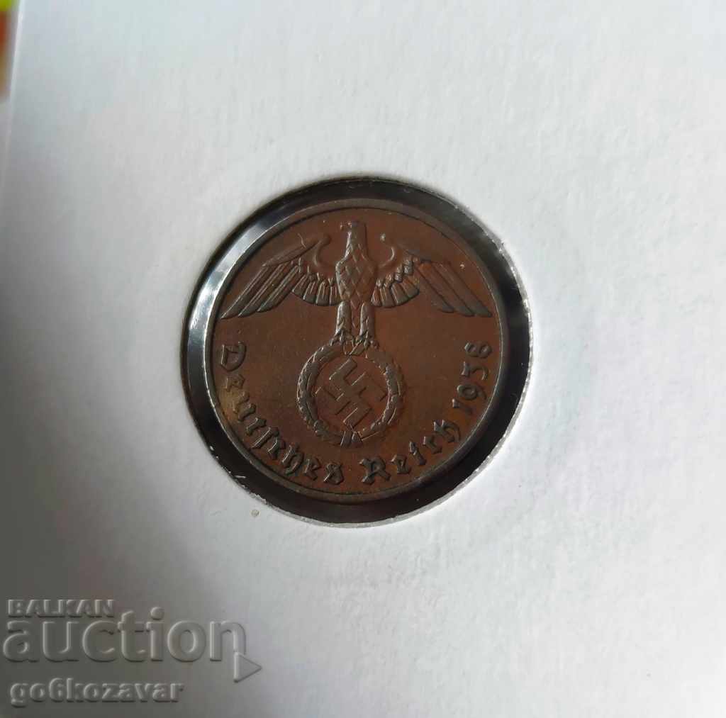 Germany Third Reich 2 Pfennig 1938. with price 7.50 BGN | € 3.83 Germany Third Reich 2 Pfennig 1938. with price 7.50 BGN | € 3.83