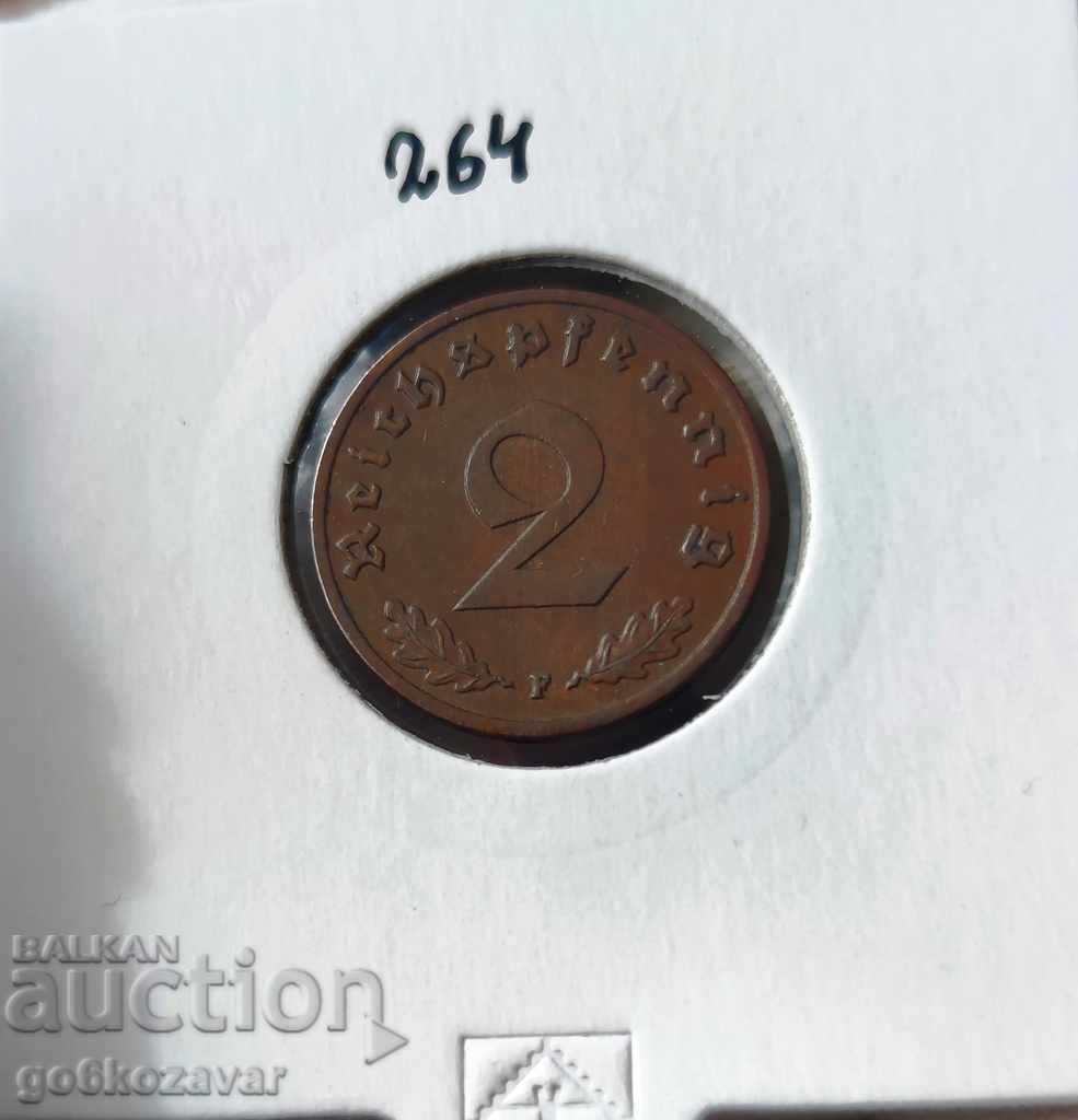 Germany Third Reich 2 Pfennig 1938.