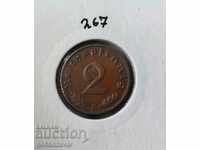 Germania Al Treilea Reich 2 Pfennig 1939