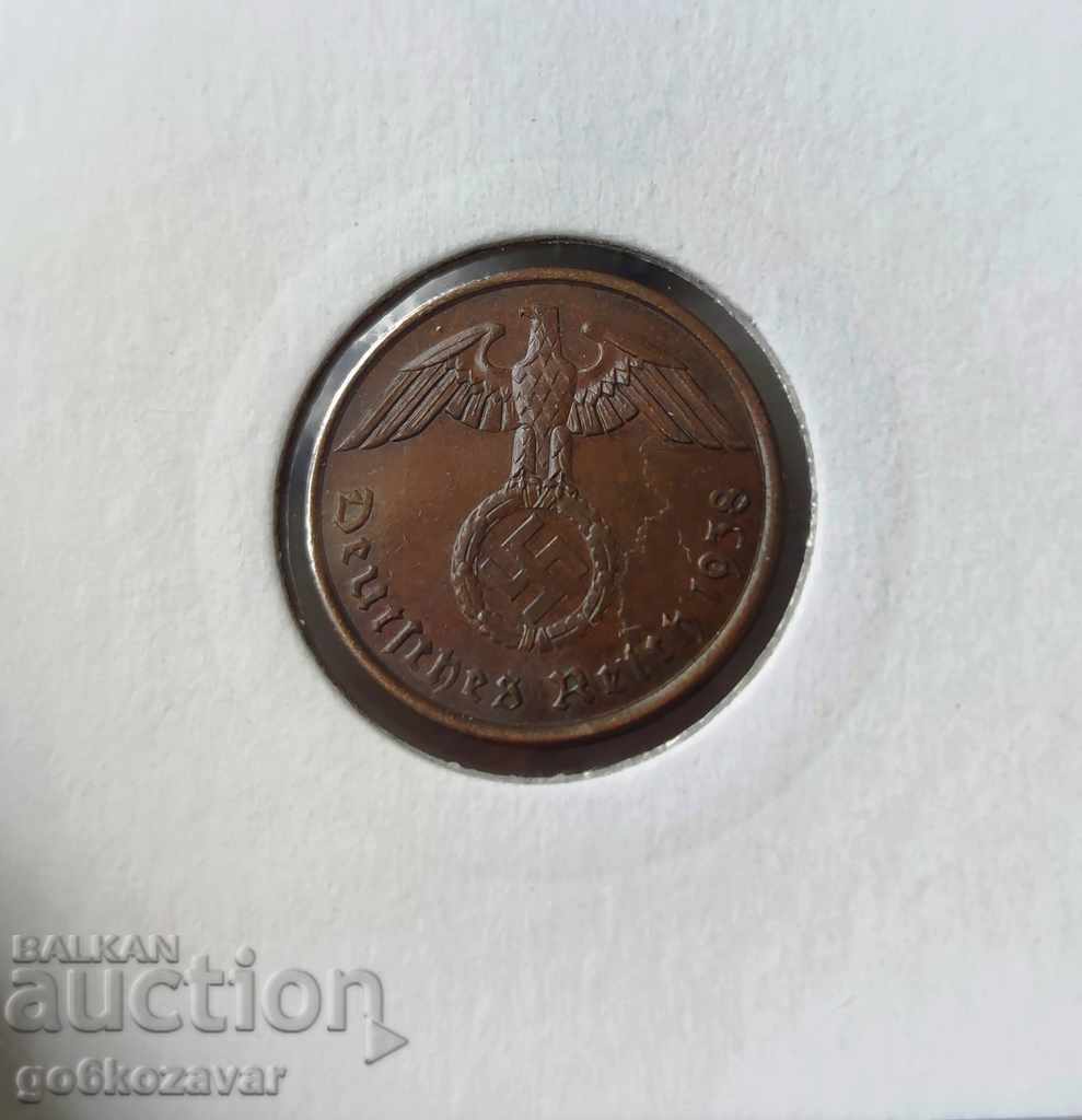 Germany Third Reich 2 Pfennig 1938. with price 7.50 BGN | € 3.83 Germany Third Reich 2 Pfennig 1938. with price 7.50 BGN | € 3.83