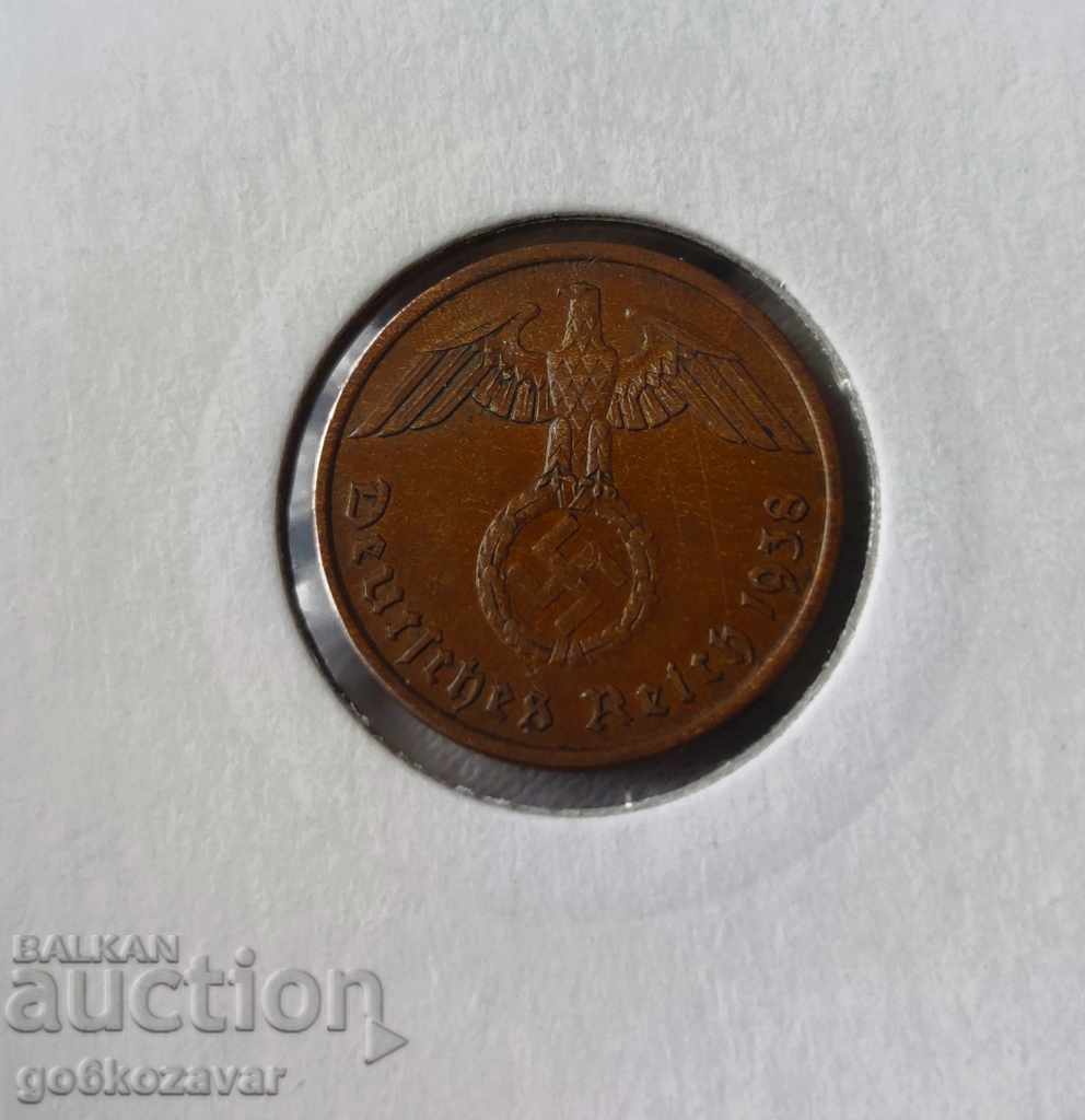 Germany Third Reich 2 Pfennig 1938. with price 7.50 BGN | € 3.83 Germany Third Reich 2 Pfennig 1938. with price 7.50 BGN | € 3.83