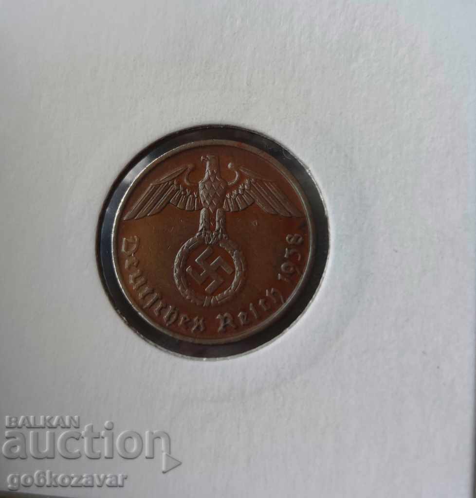 Germany Third Reich 2 Pfennig 1938. with price 7.50 BGN | € 3.83 Germany Third Reich 2 Pfennig 1938. with price 7.50 BGN | € 3.83