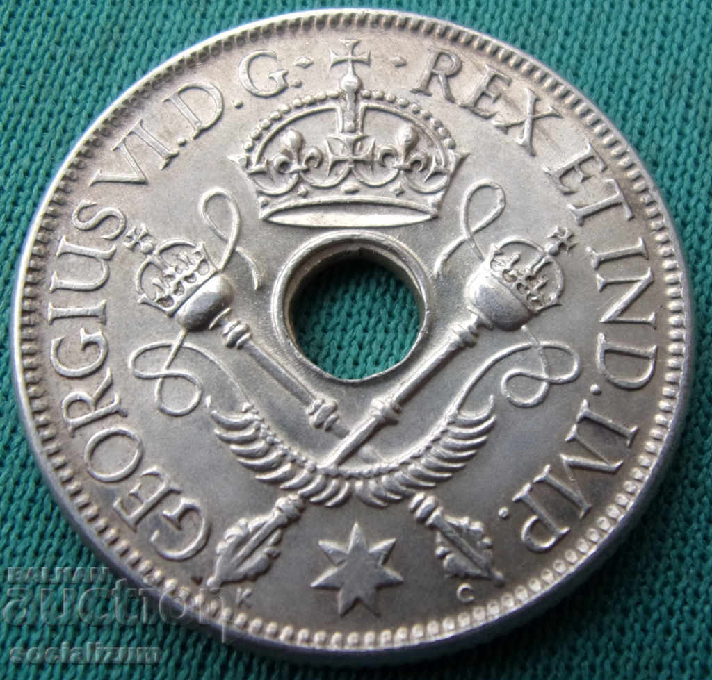 Noua Guinee britanică 1 Shilling 1938 Argint UNC Rare cu preț € 17.90 | 35.01 BGN