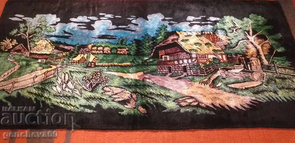 Magical landscape painted plush CAVIAR 130cm - 5 Magical landscape painted plush CAVIAR 130cm - 5