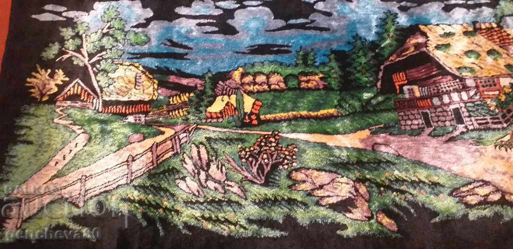 Magical landscape painted plush CAVIAR 130cm - 6 Magical landscape painted plush CAVIAR 130cm - 6