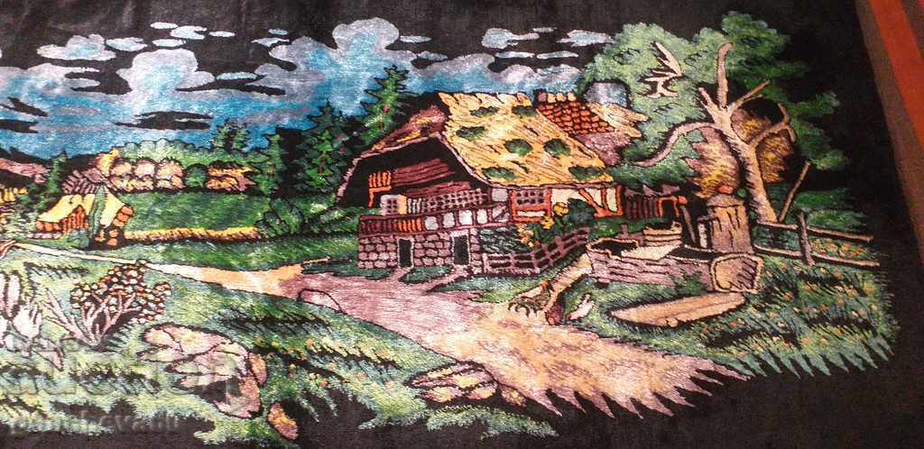 Magical landscape painted plush CAVIAR 130cm - 7 Magical landscape painted plush CAVIAR 130cm - 7